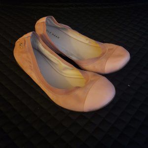 Cole Haan Elbridge Ballet Flat sz 7.5 Coral Suede